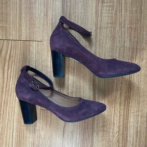 Clarks Chryssa Jana suede Ankle Strap Heels